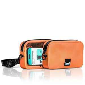Booe Orange Belt Bag with Transparent Pocket